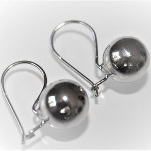 STERLING SILVER BALL EARRINGS